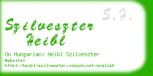 szilveszter heibl business card